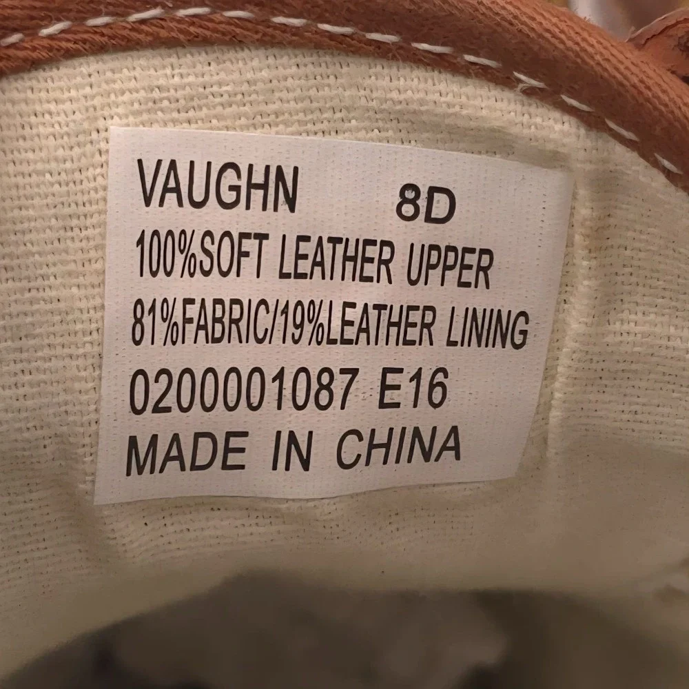 POLO RALPH LAUREN VAUGHN Size 8 D Brown SOFT LEATHER Lace Boat‎ Shoes Men's